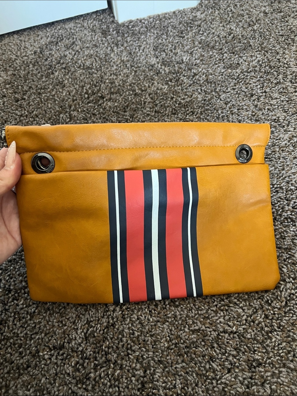 Circus by Sam Edelman Mustard Yellow Fold-Over Clutch
